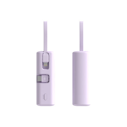 Kompakte Powerbank mit Integriertem Ladekabel und Led-Indikator Brehn