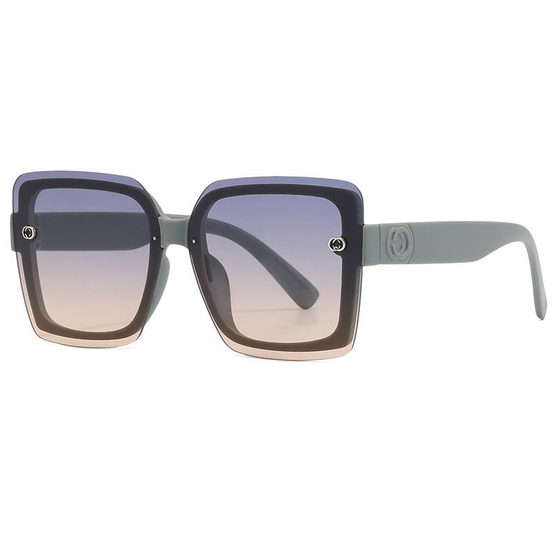 Damen oversized quadratische Sonnenbrille mit elegantem Rahmen Brehn
