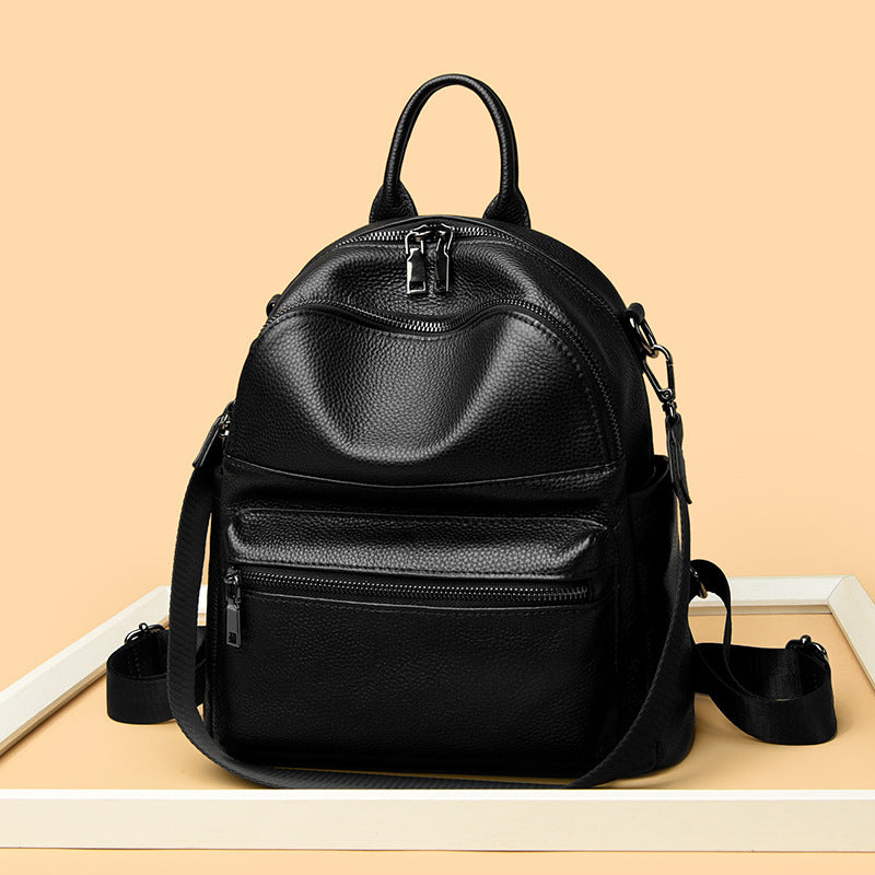 Premium Leder Multi-Taschen Rucksack Brehn