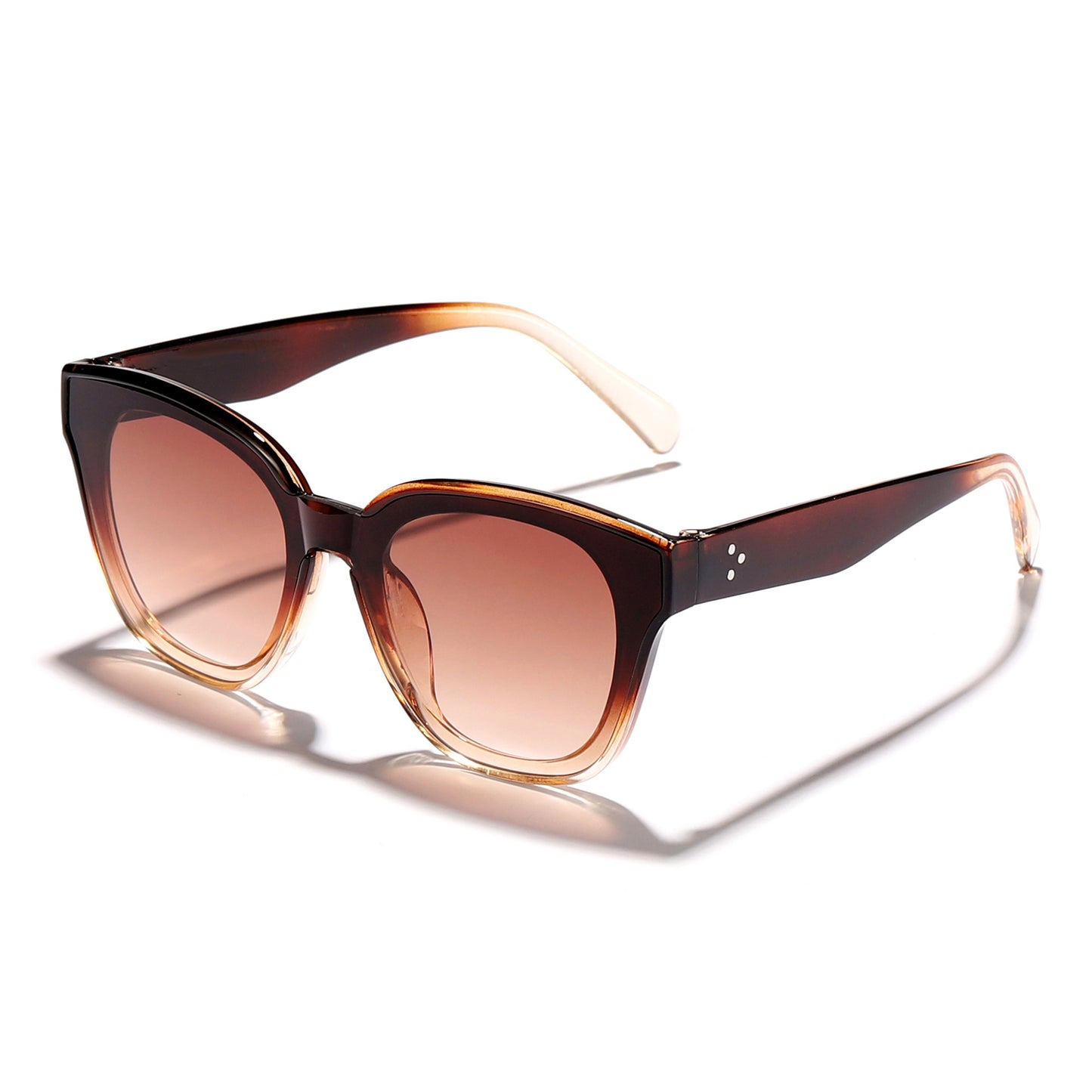 Damen modische Sonnenbrille mit breitem Rahmen und sanften Gläsern Brehn