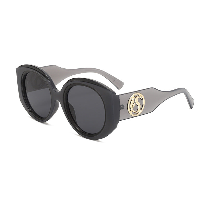 Damen moderne Sonnenbrille im auffälligen oversized Design Brehn