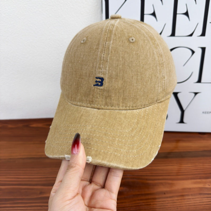 Unisex Distressed Cotton Baseball Cap Brehn 1784083761
