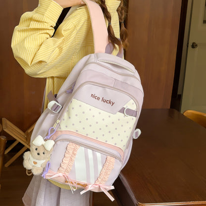 Stylischer multifunktionaler Rucksack mit niedlichen Charms Brehn
