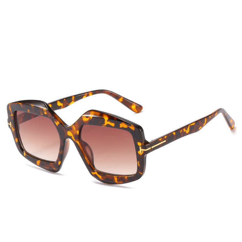 Bold gemusterte hexagonale Sonnenbrille Brehn