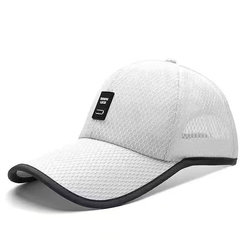 atmungsaktive Mesh-Baseballmütze mit verstellbarem Rückenverschluss und gebogenem Schirm Brehn