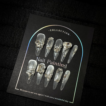 Glamouröse Dekorative Nagelkunst Kollektion