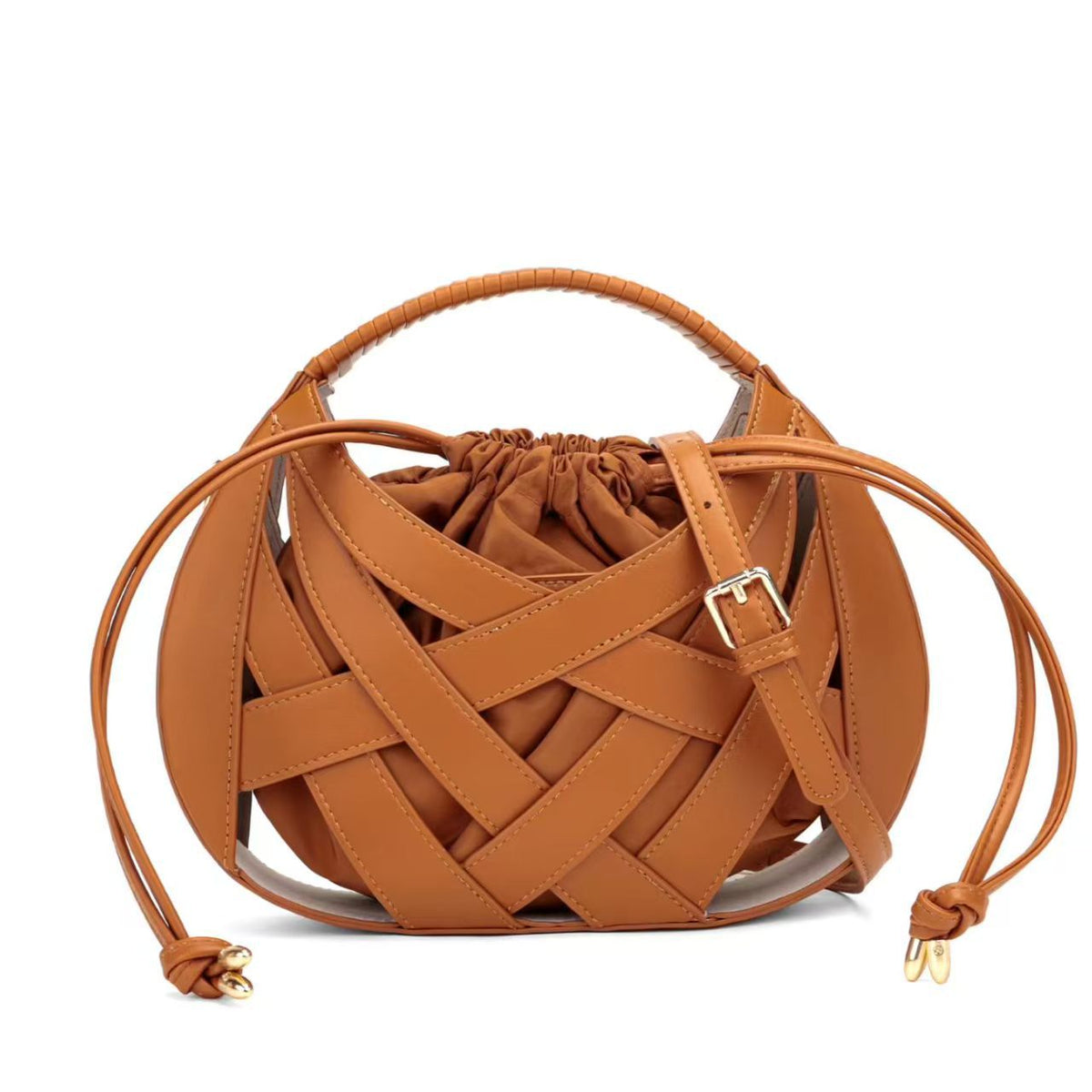 Chic Woven Handle Handtasche Brehn