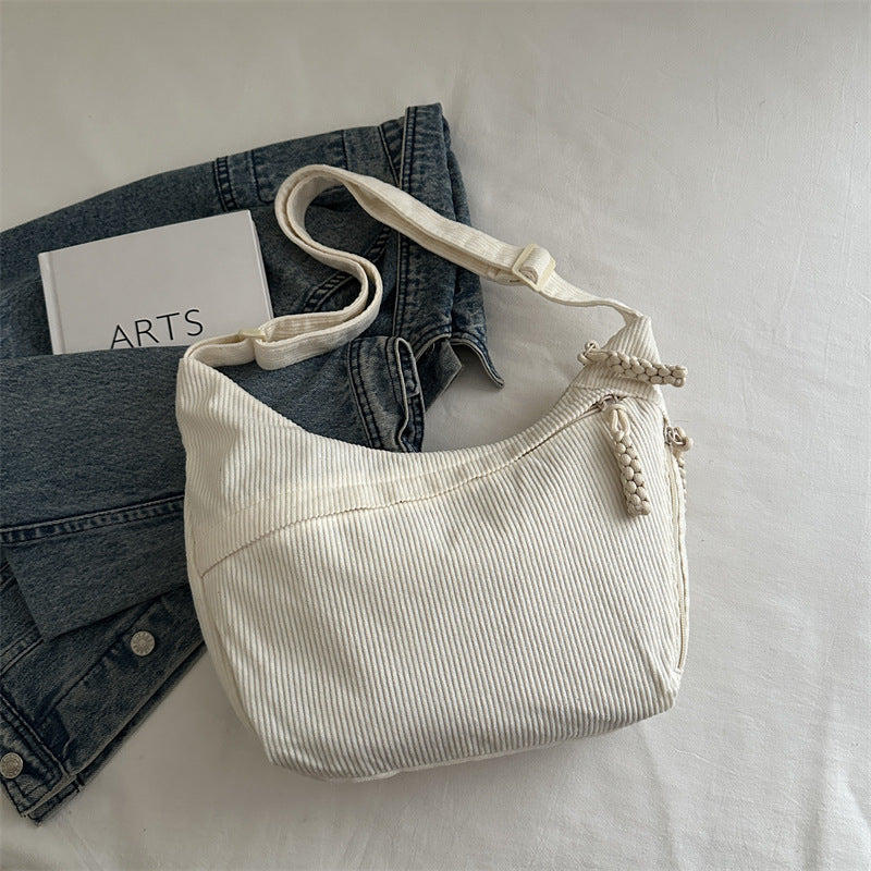 Umweltfreundliche gerippte Crossbody-Tasche Brehn