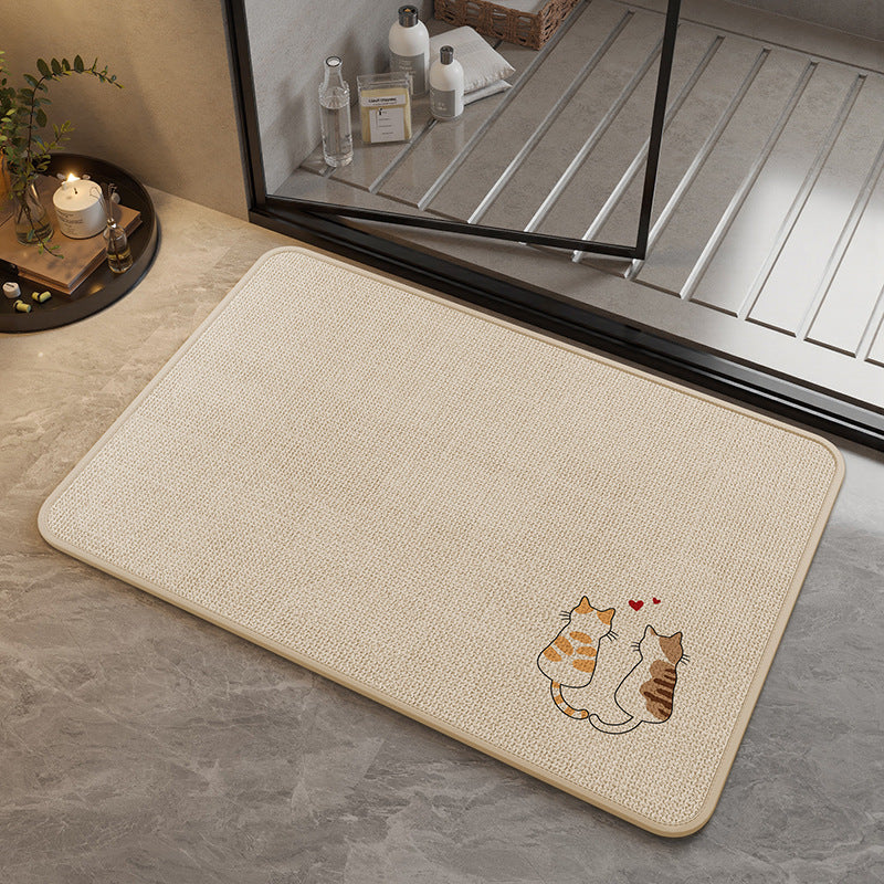 Dekorative katzenmotivierte Badematte Brehn