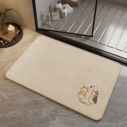 Dekorative katzenmotivierte Badematte Brehn