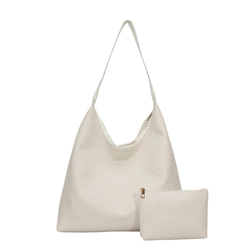 Elegante strukturiert Leder Hobo Handtasche Brehn