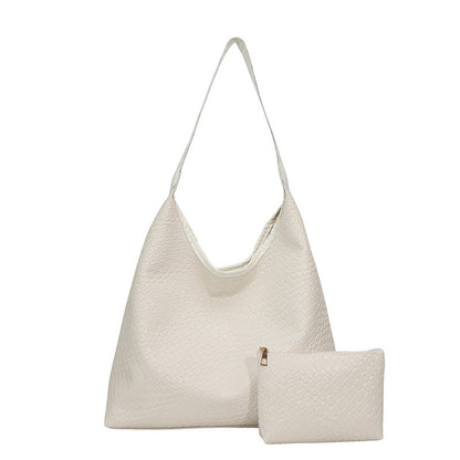 Elegante strukturiert Leder Hobo Handtasche Brehn