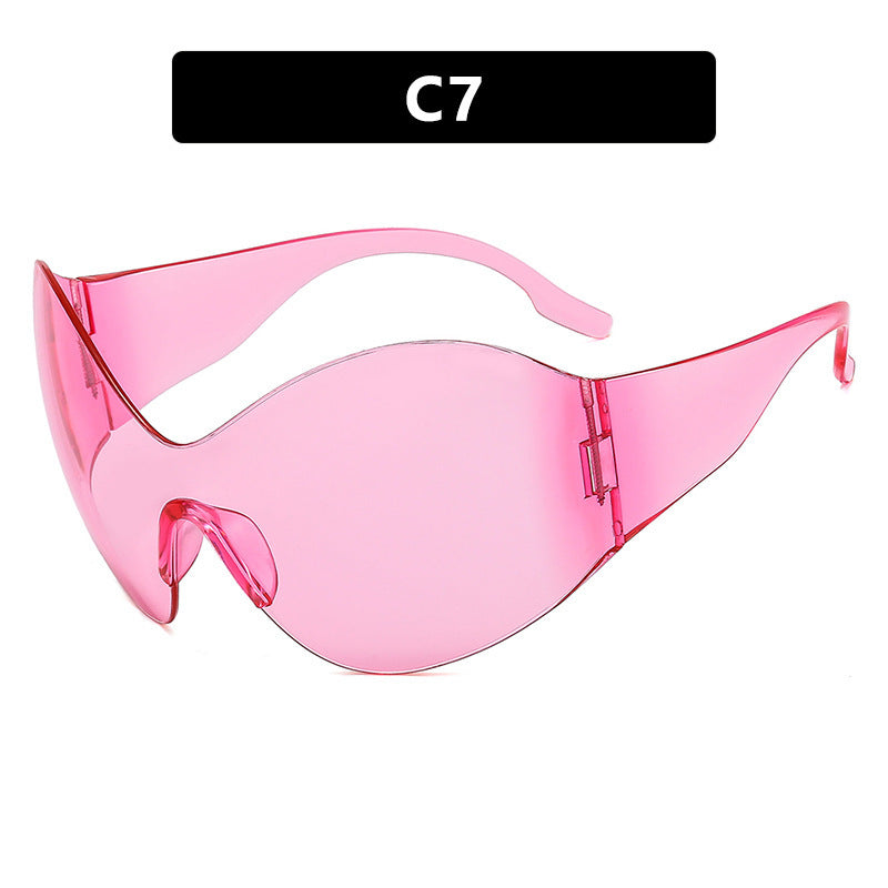 Damen visierartige Sonnenbrille mit innovativem Schutzdesign Brehn