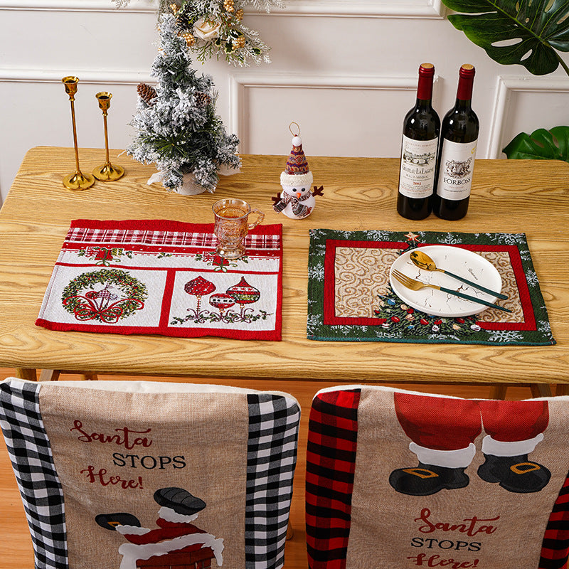 Festliche Tischdecke mit Weihnachtsmotiven Brehn