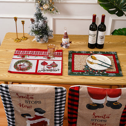 Festliche Tischdecke mit Weihnachtsmotiven Brehn