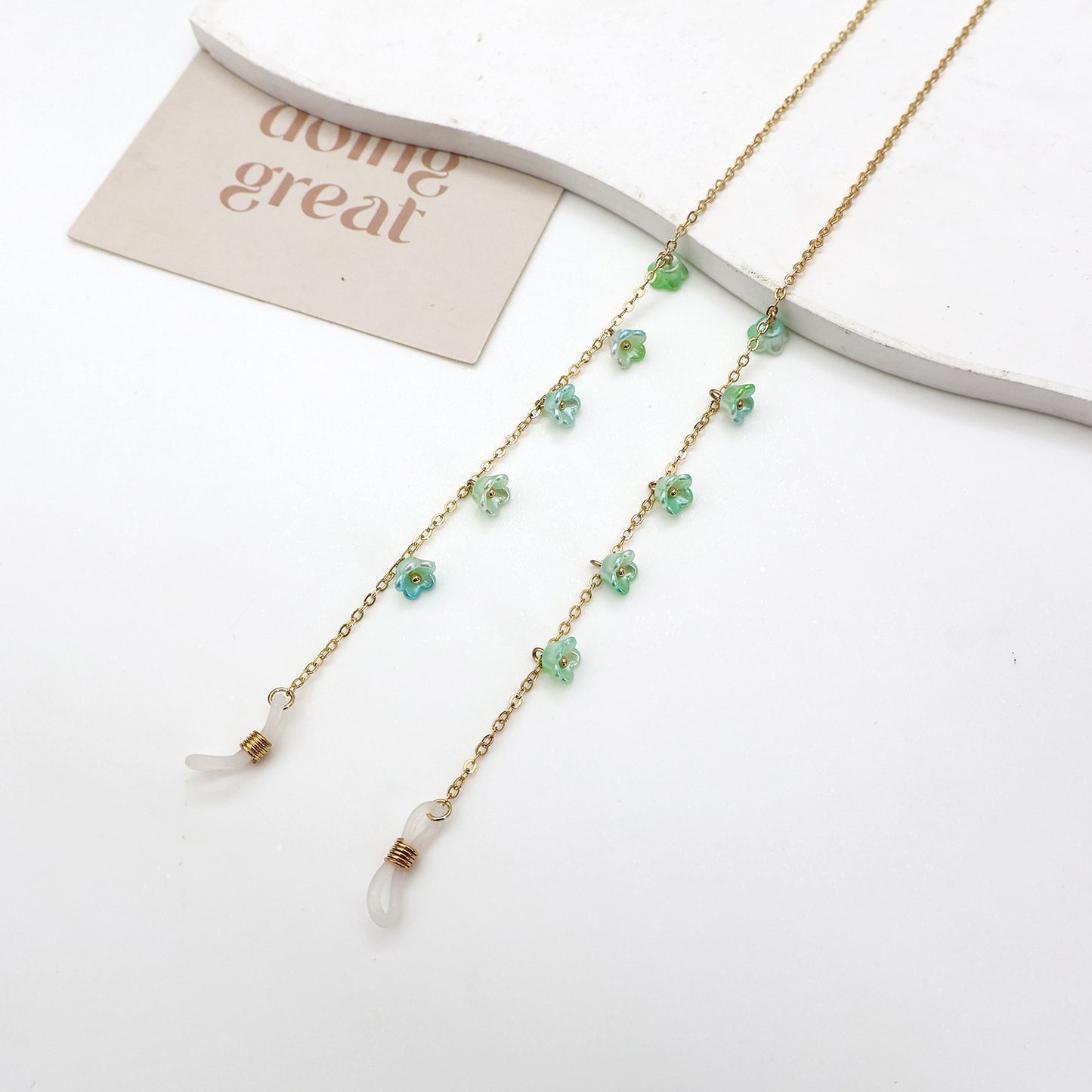 Blumenverziertes Brillenband Brehn