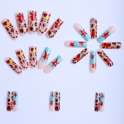 Kreative Tierdruck Nagelkunst Brehn