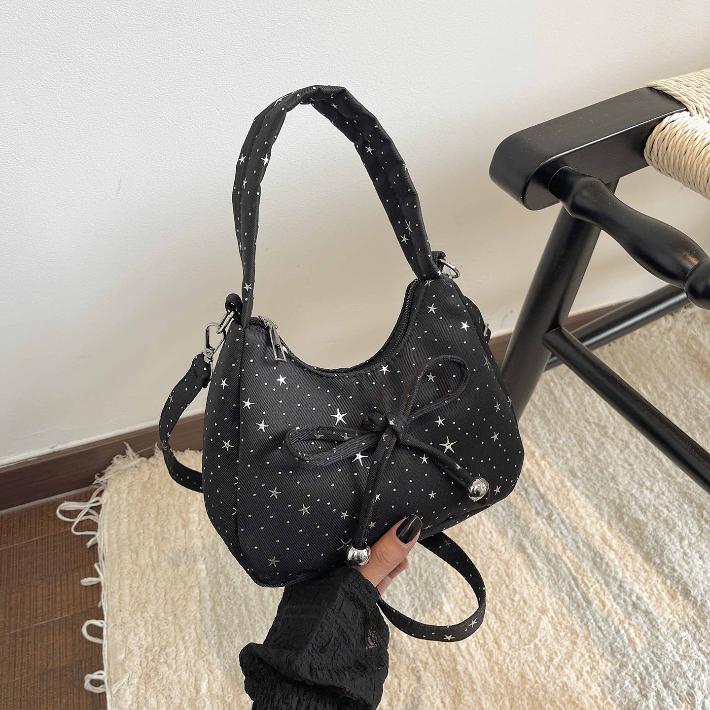 WoDekorative Sternmuster Hobo Tasche Brehn