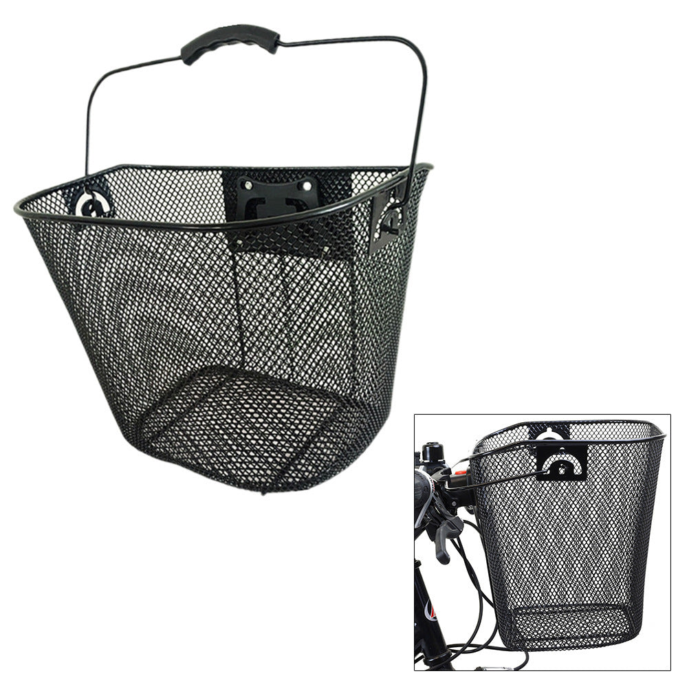 Vorderer Schnellverschluss-Mesh-Fahrradkorb mit verriegelbarer Lenkerhalterung Brehn