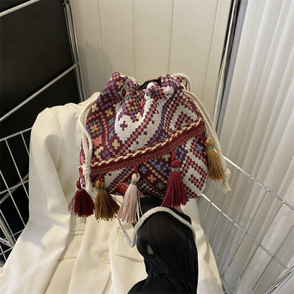 Bohemian Kordelzug Tote Bag