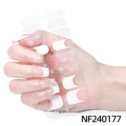 Festliche Nagelkunstaufkleber