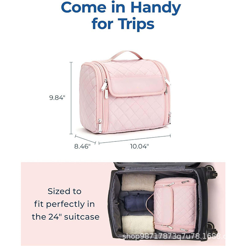 Kosmetik-Organizer Tasche mit Abnehmbarem Haken und Transparenten Fächern Brehn
