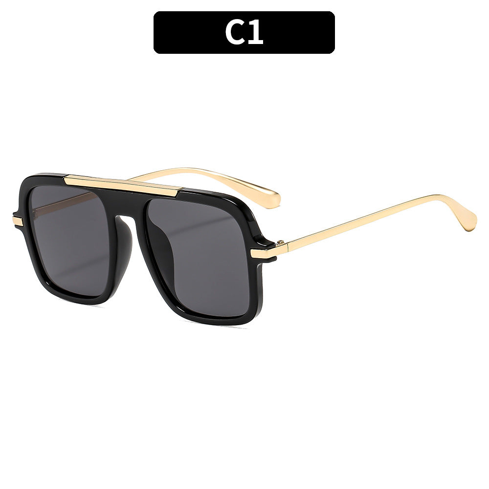 Eleganter Look Vintage-inspirierte geometrische Sonnenbrille