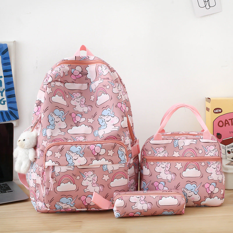 Rucksackset mit Buntem Einhorn-Motiv Brehn