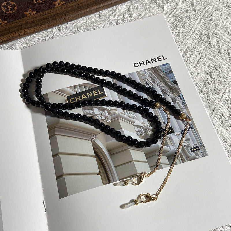 Modisches Schmuckband Aus Onyx-Perlen Brehn