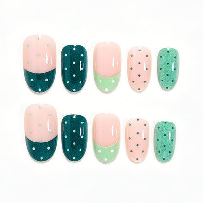 Verspielte Punkte Nagel-Wraps Brehn