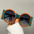 Damen oversized Sonnenbrille mit eckigem Rahmen und UV-Schutz Brehn