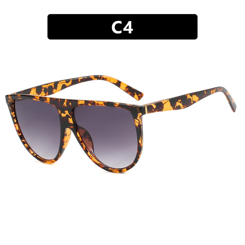 Damen trendige Oversized-Sonnenbrille mit stylischem transparenten Rahmen Brehn