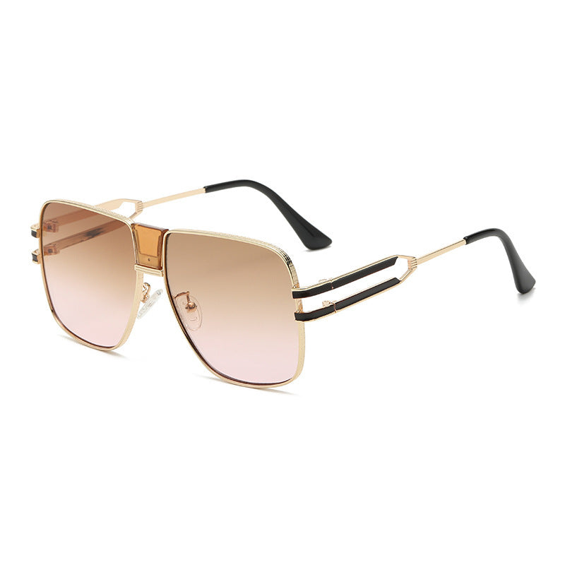 Damen exklusive modische oversized Sonnenbrille mit glamourösen Akzenten Brehn