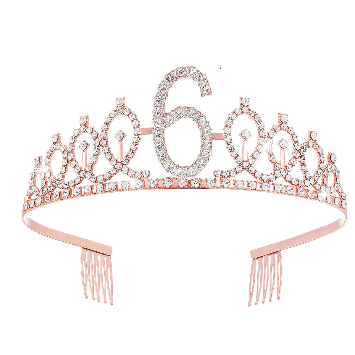 Damen Kristallverzierte Tiara mit elegantem Design Brehn