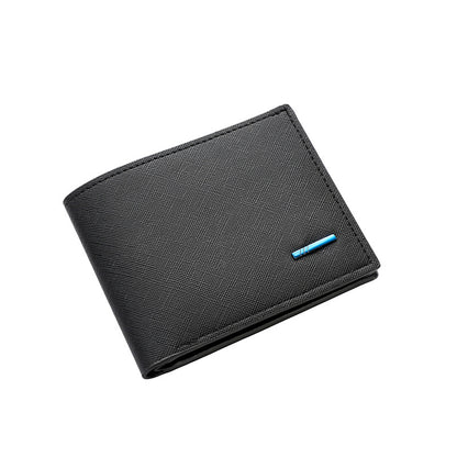 Texturierte Bi-Fold Leder Geldbörse Brehn