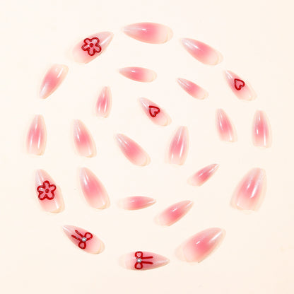Stylische 3D Blumen Acryl Nagelkunstverlängerungen Brehn