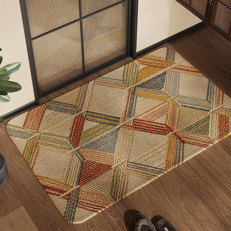 Texturiertes Patchwork Teppich