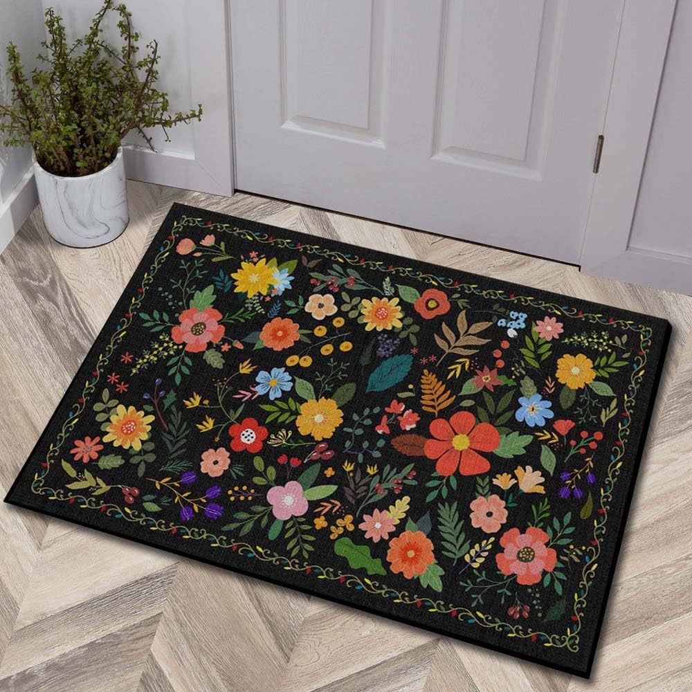 Luxuriöse Floral Design Badmatte Brehn