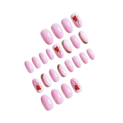 Florale Rosen Nagelkunst Brehn