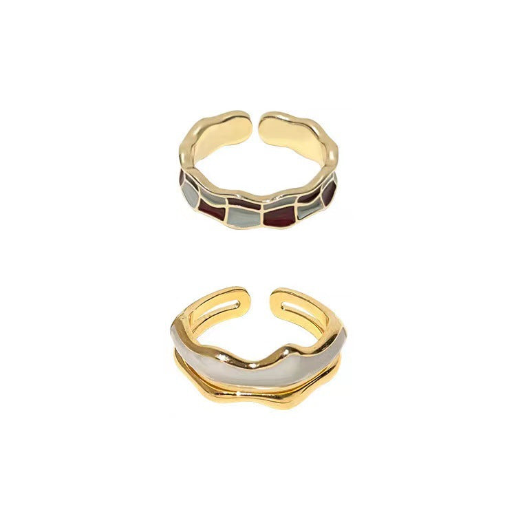Chic Floral Verstellbares Ring Set Brehn