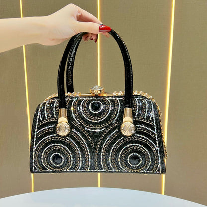 Luxuriöse Perlenabende-Handtasche