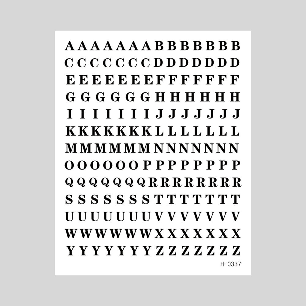 Dekorative Alphabet Nagelkunst Charms