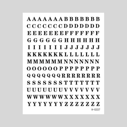 Dekorative Alphabet Nagelkunst Charms