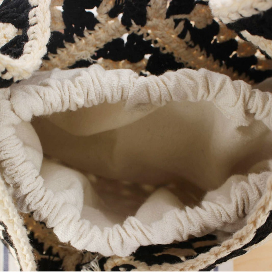 Handtasche mit Kunstvollem Makramee-Design und Strapazierfähigem Innenbeutel Brehn