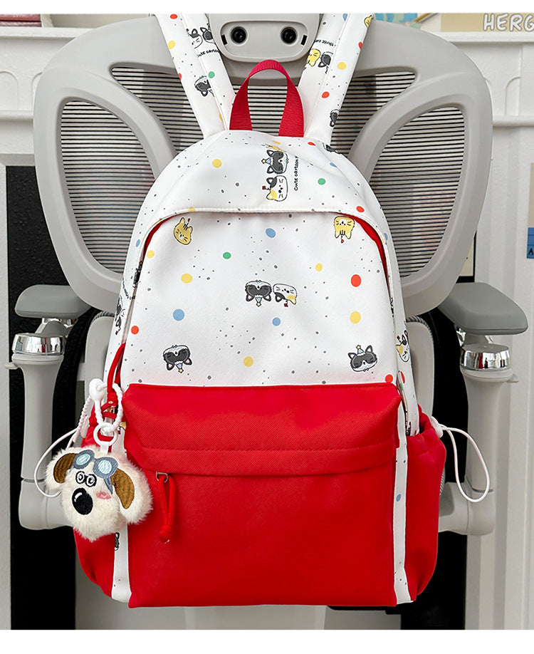 Rucksack mit Niedlichem Cartoon-Motiv und Praktischen Fächern Brehn