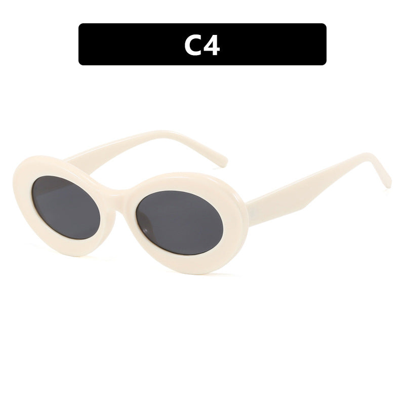 Damen ovale Sonnenbrille mit modernen Gläsern Brehn