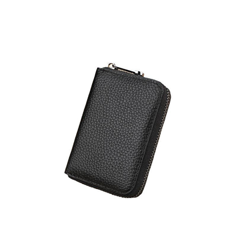 Eleganter Reißverschluss-Leder-Kreditkartenhalter Brehn