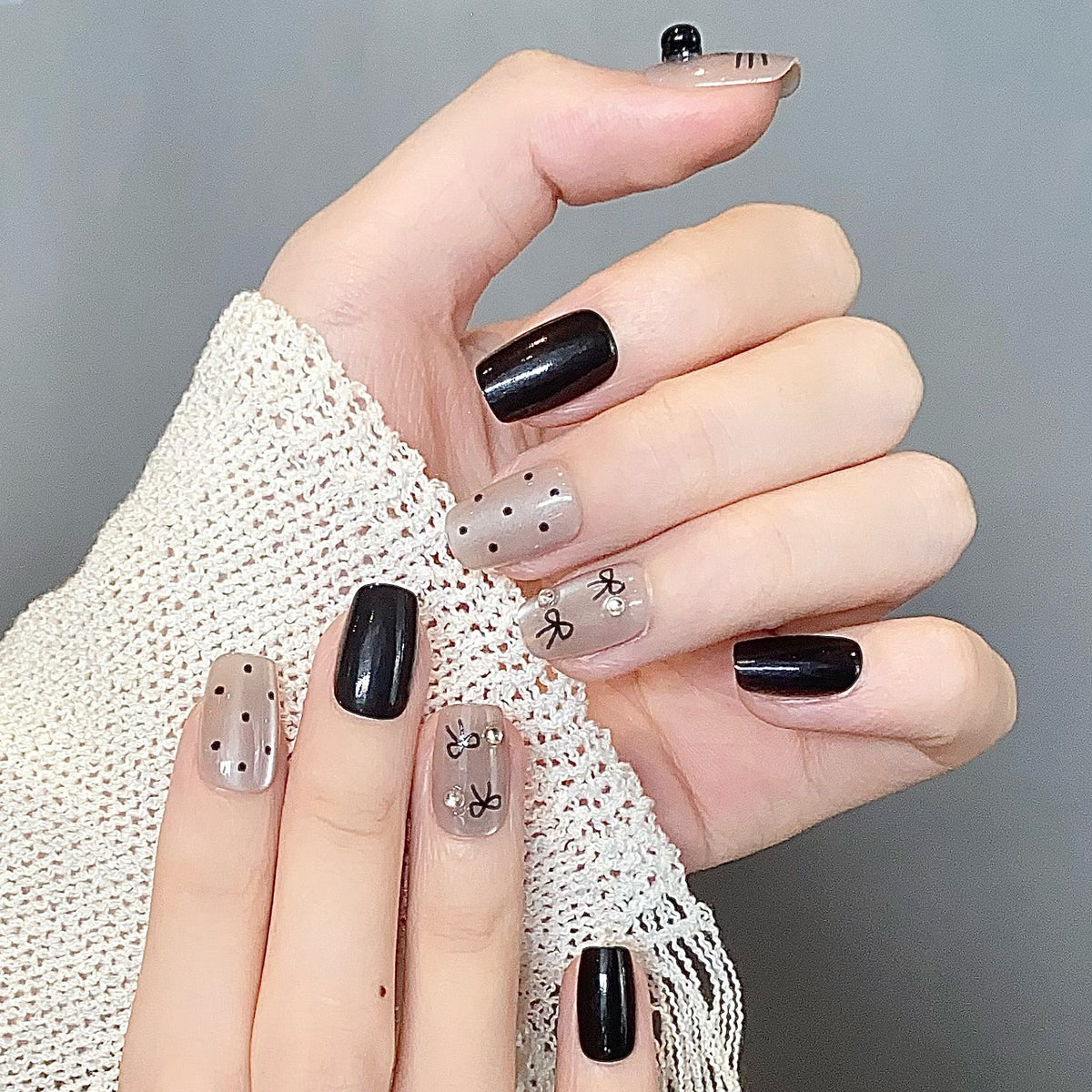 Dekoratives Press-On Nail Kit Brehn