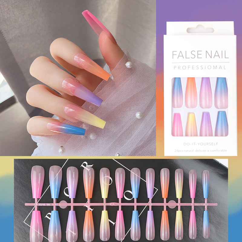 Gradient Ombre Lange Press-On Nägel Brehn