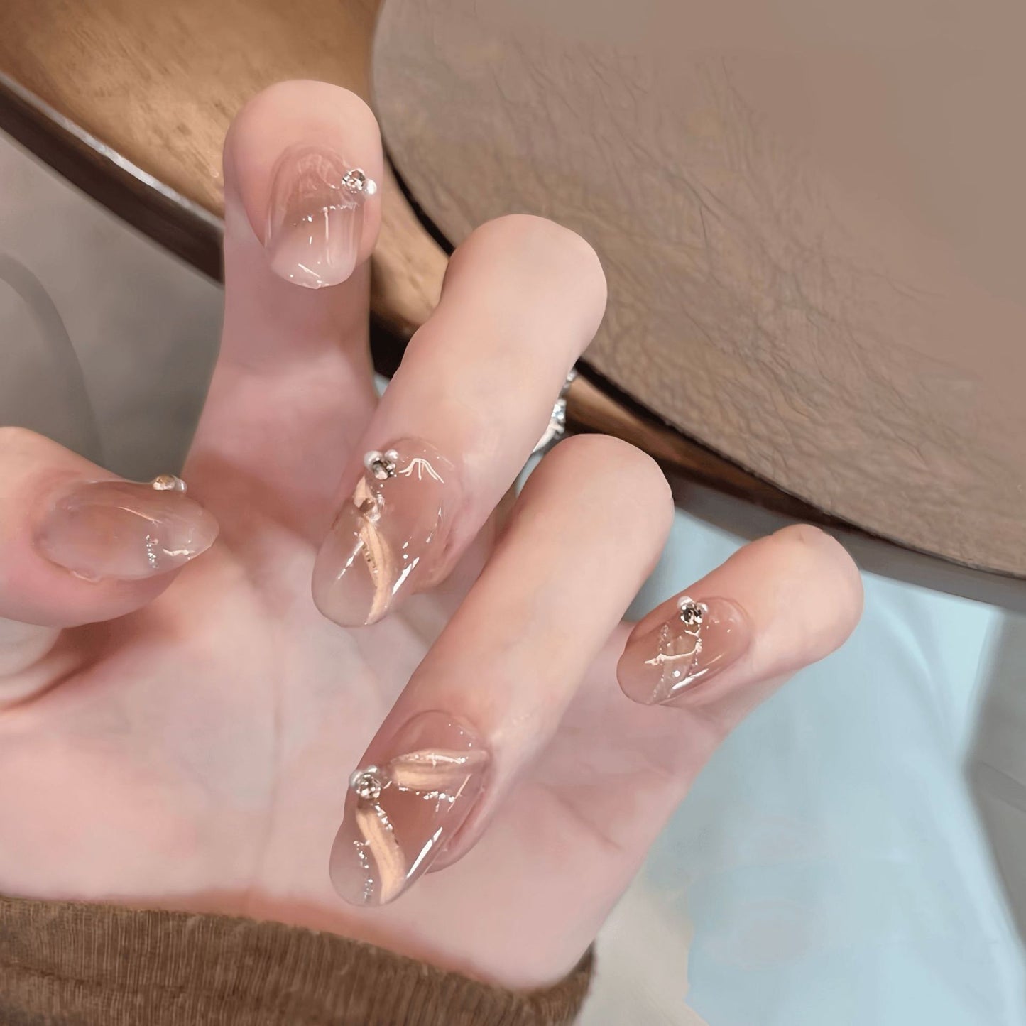 Kunstnägel mit Eleganten Strassakzenten Brehn